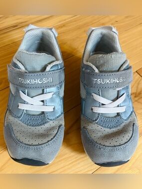 Tsukihoshi Racer Baby Toddler Shoes / Sneakers / Gray Size 8